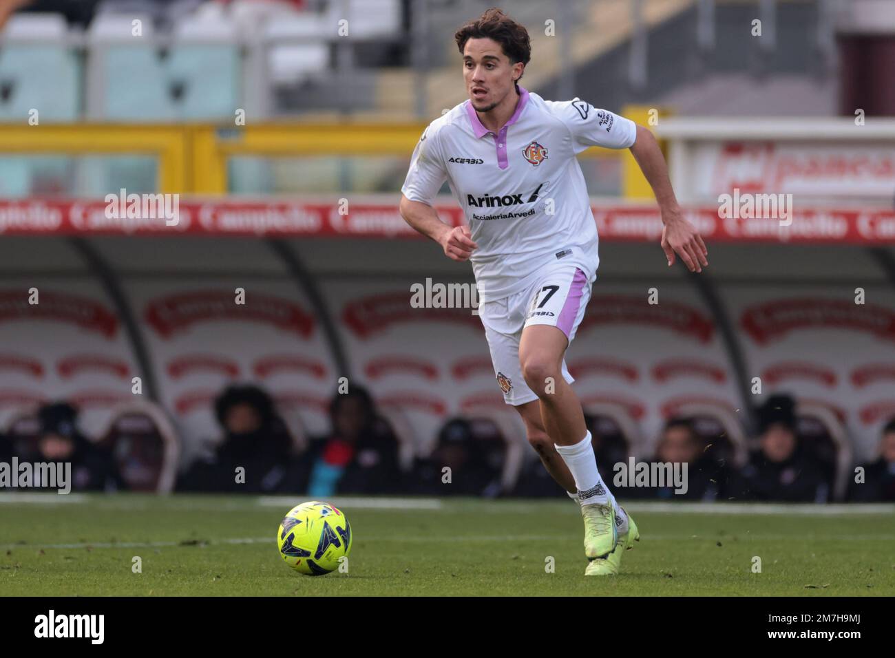 Turin, Italie, le 23rd décembre 2022. Leonardo Sernicola des États-Unis Cremonese lors du match amical au Stadio Grande Torino, Turin. Le crédit photo devrait se lire: Jonathan Moscrop / Sportimage Banque D'Images