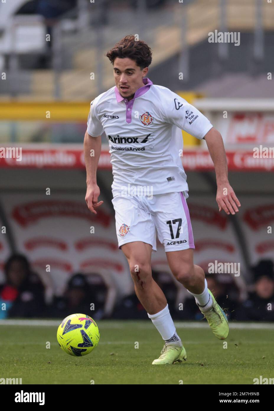 Turin, Italie, le 23rd décembre 2022. Leonardo Sernicola des États-Unis Cremonese lors du match amical au Stadio Grande Torino, Turin. Le crédit photo devrait se lire: Jonathan Moscrop / Sportimage Banque D'Images