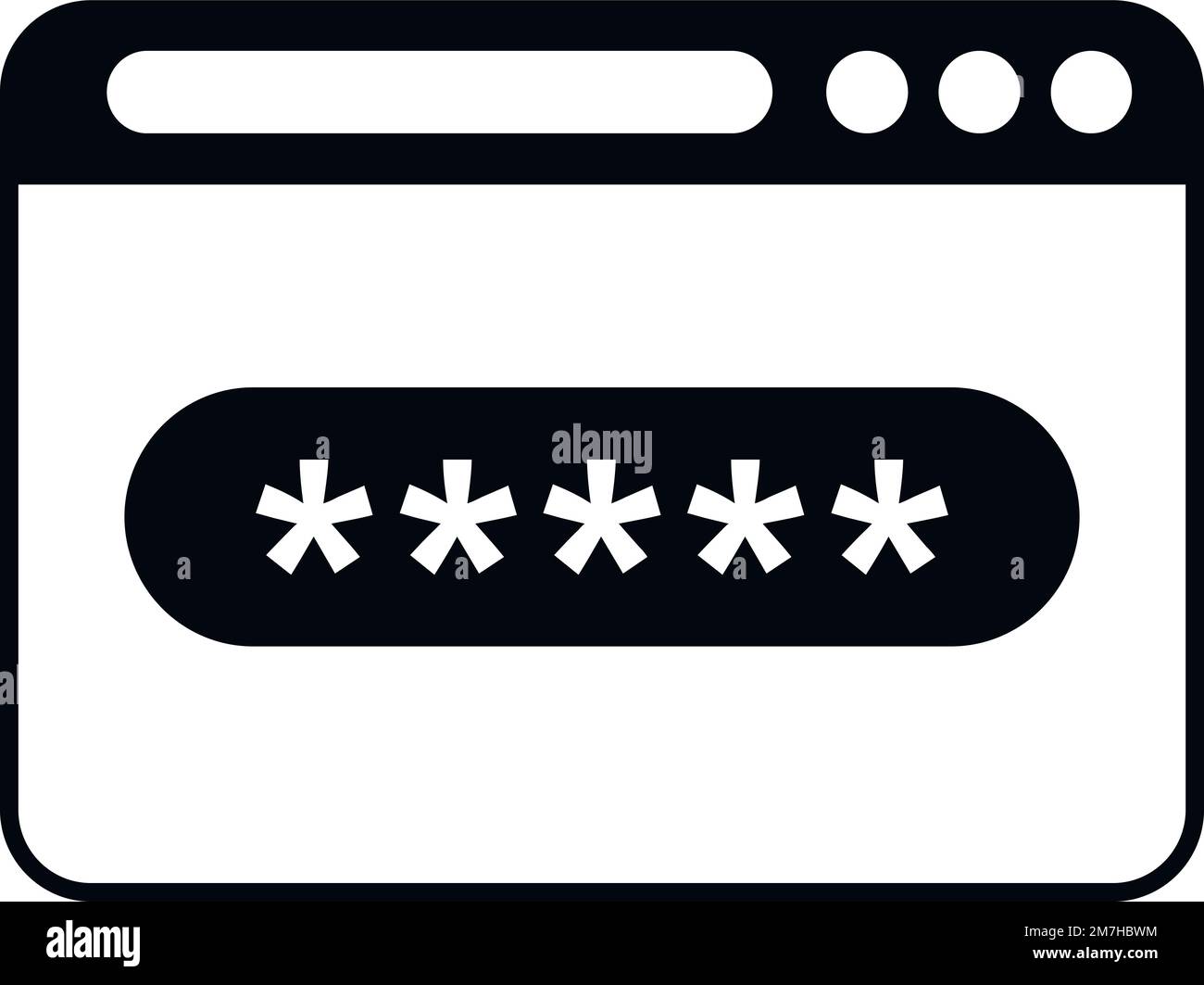Icône de navigation sécurisée vecteur simple. Code de données. Données informatiques Illustration de Vecteur