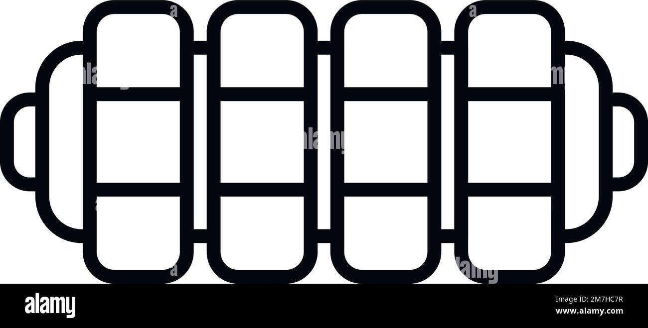 Vecteur de contour de l'icône de chiffrement de lettre. Chiffrement des données. Verrouillage par code Illustration de Vecteur