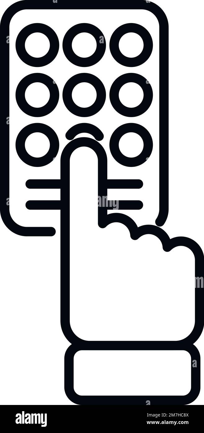 Vecteur de contour d'icône de cadenas sécurisé. Protection des données. Logo Enigma Illustration de Vecteur