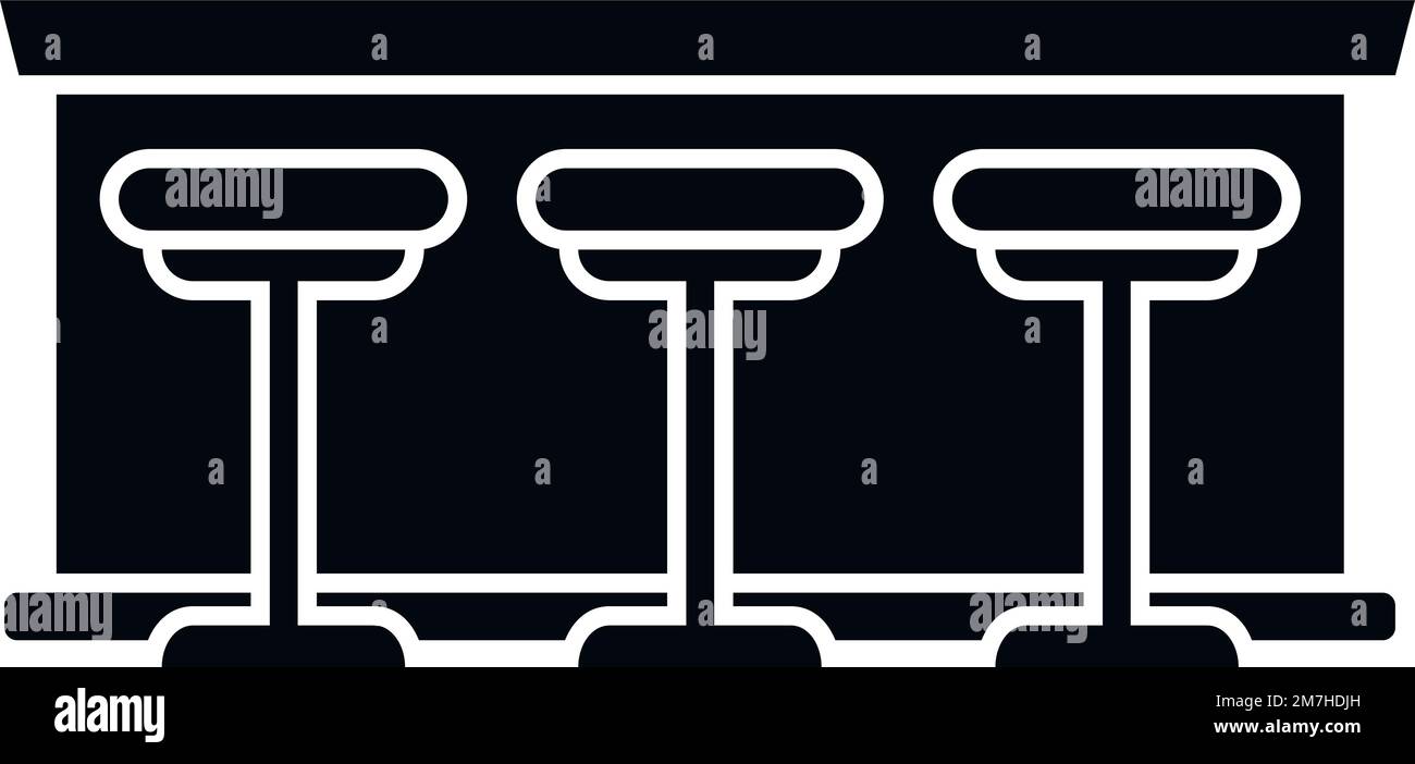 Icône de la barre de pub vecteur simple. Table de comptage. Bière de café Illustration de Vecteur Icône de la barre de pub vecteur simple. Table de comptage. Bière de café Illustration de Vecteur