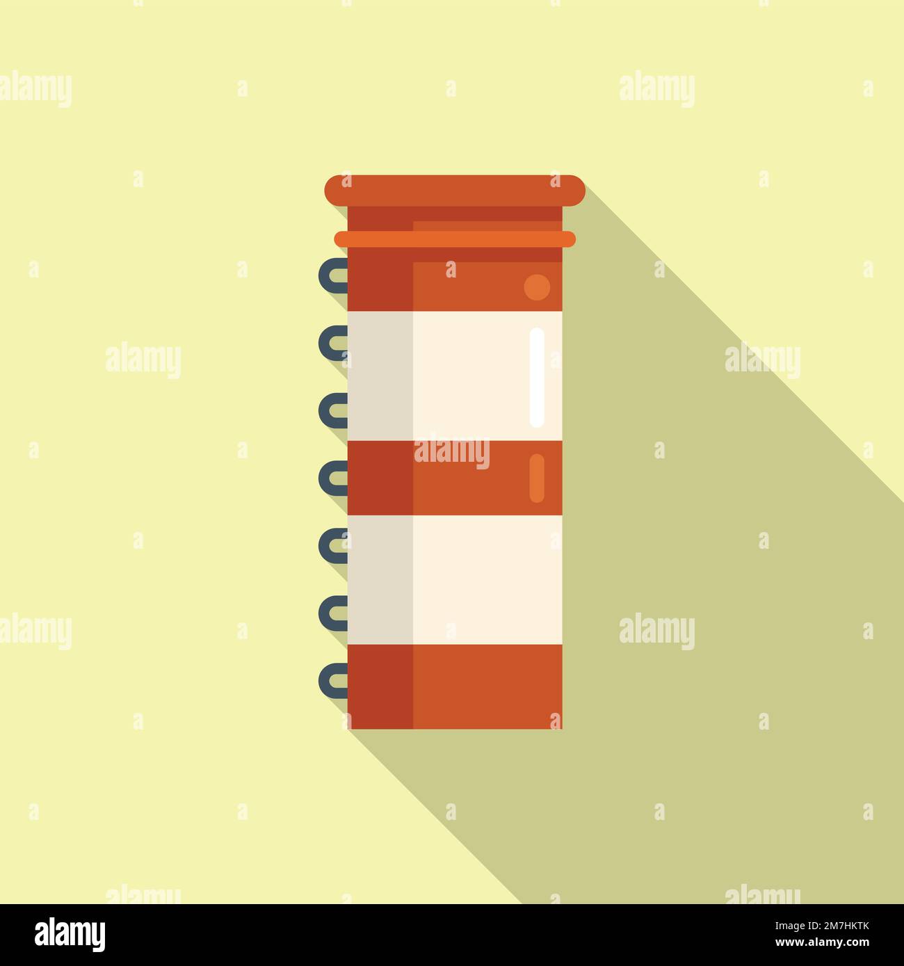 Icône de cheminée à neige vecteur plat. Usine de fumée. Feu de cheminée Illustration de Vecteur