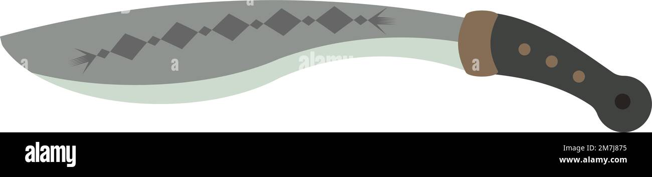 machette isolée sur fond blanc. Illustration vectorielle. Illustration de Vecteur
