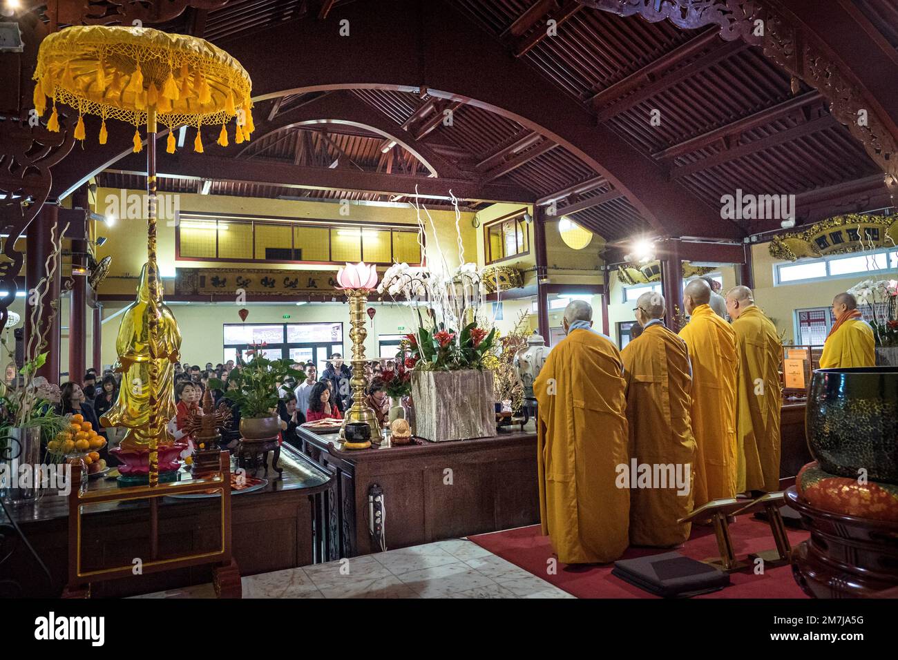 Olivier Donnars / le Pictorium - Tet, nouvel an vietnamien - 7/2/2016 - France / Ile-de-France (région) - pendant le nouvel an vietnamien, Tet, Th Banque D'Images