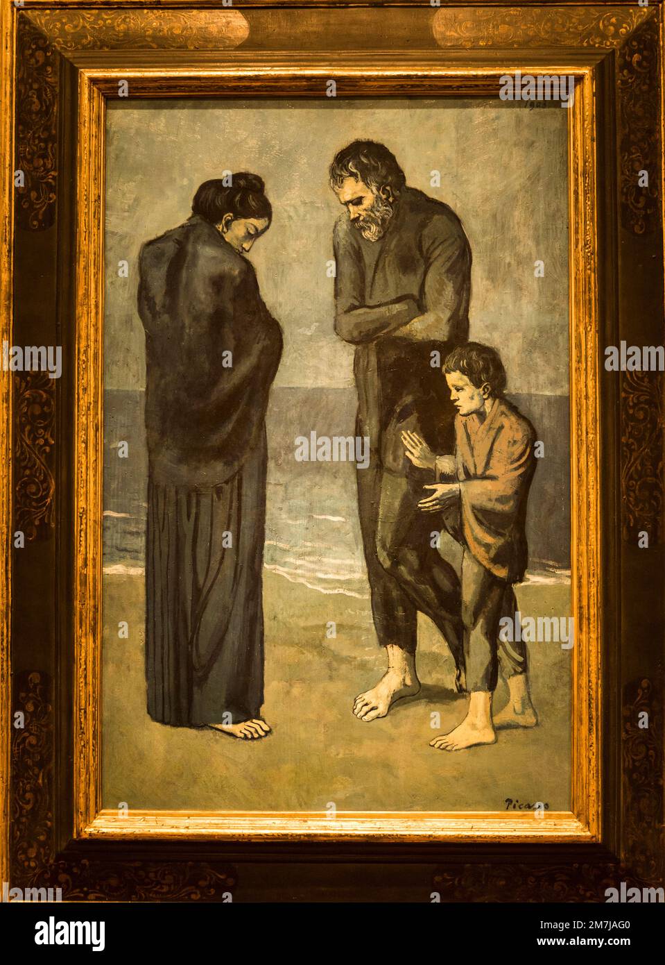 Pablo Picasso: The Tragedy, 1903, National Gallery of Art - East Building, Washington, D.C., Etats-Unis Banque D'Images