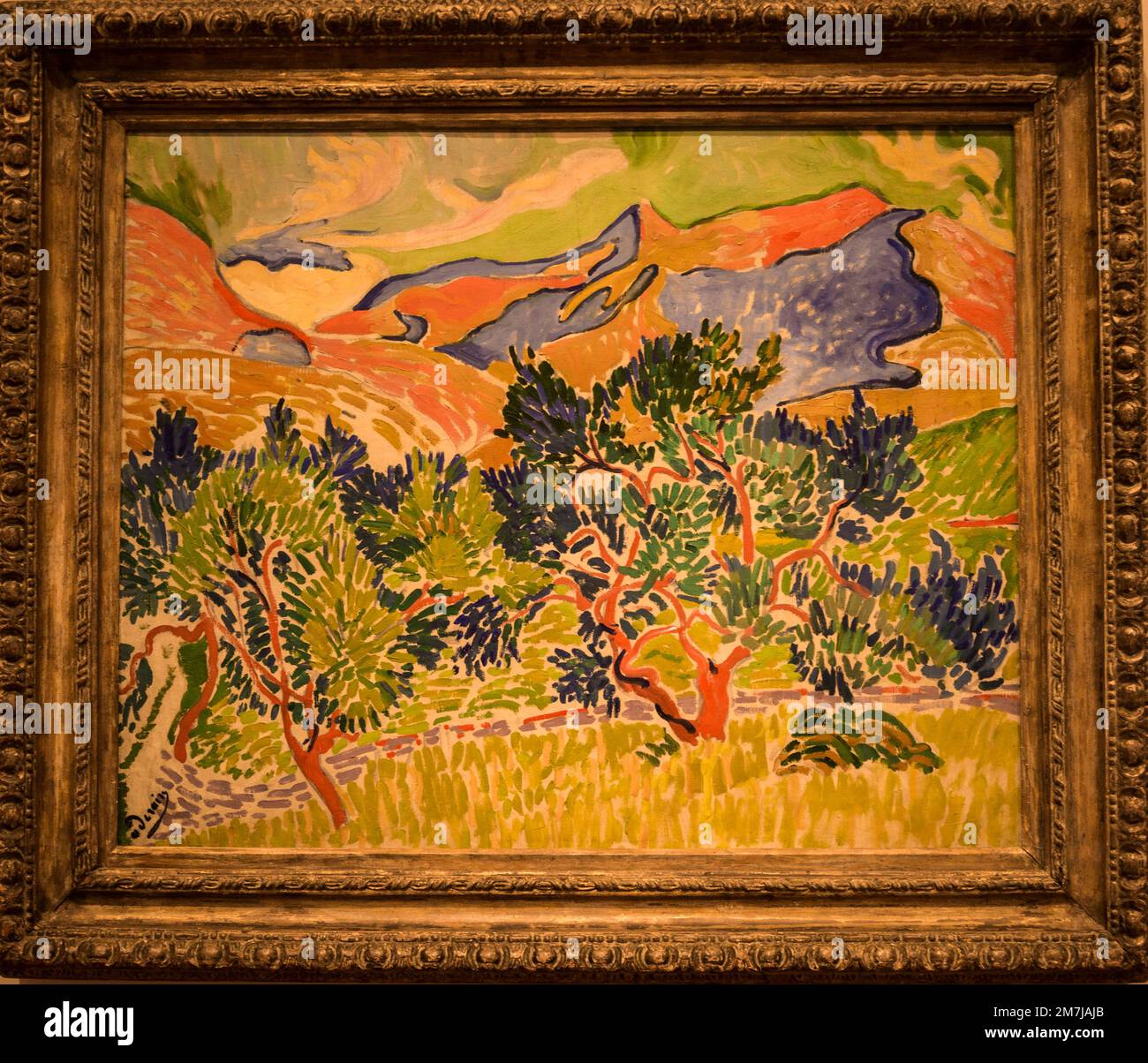 André Derain : montagnes à Collioure, 1905 , National Gallery of Art - East Building, Washington, D.C., Etats-Unis Banque D'Images