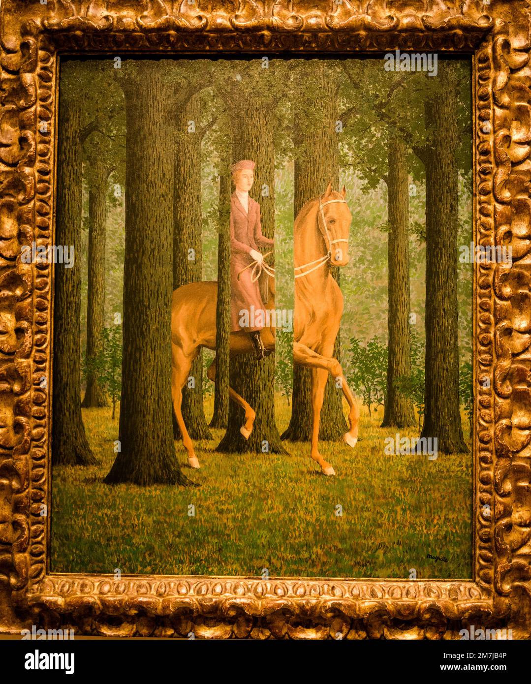 René Magritte: The Blank Signature, 1965, National Gallery of Art - East Building, Washington, D.C., Etats-Unis Banque D'Images