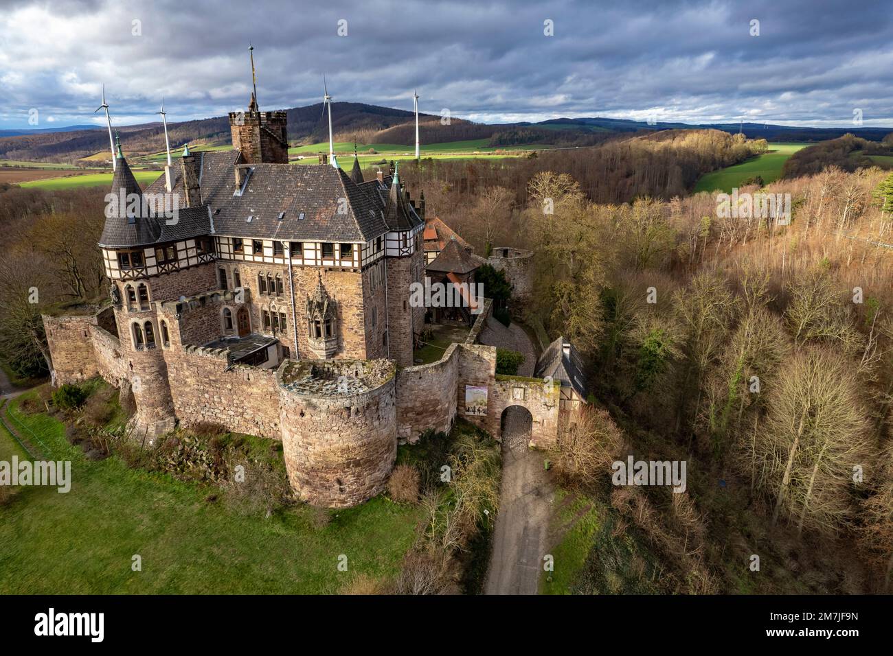 Schloss Berlepsch BEI Witzenhausen , Hesse, Deutschland | Château Berlepsch près de Witzenhausen, Hesse, Allemagne Banque D'Images