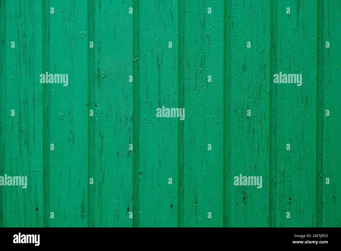 Arrière-plan vert météo de clôture en bois planches papier peint en bois Banque D'Images