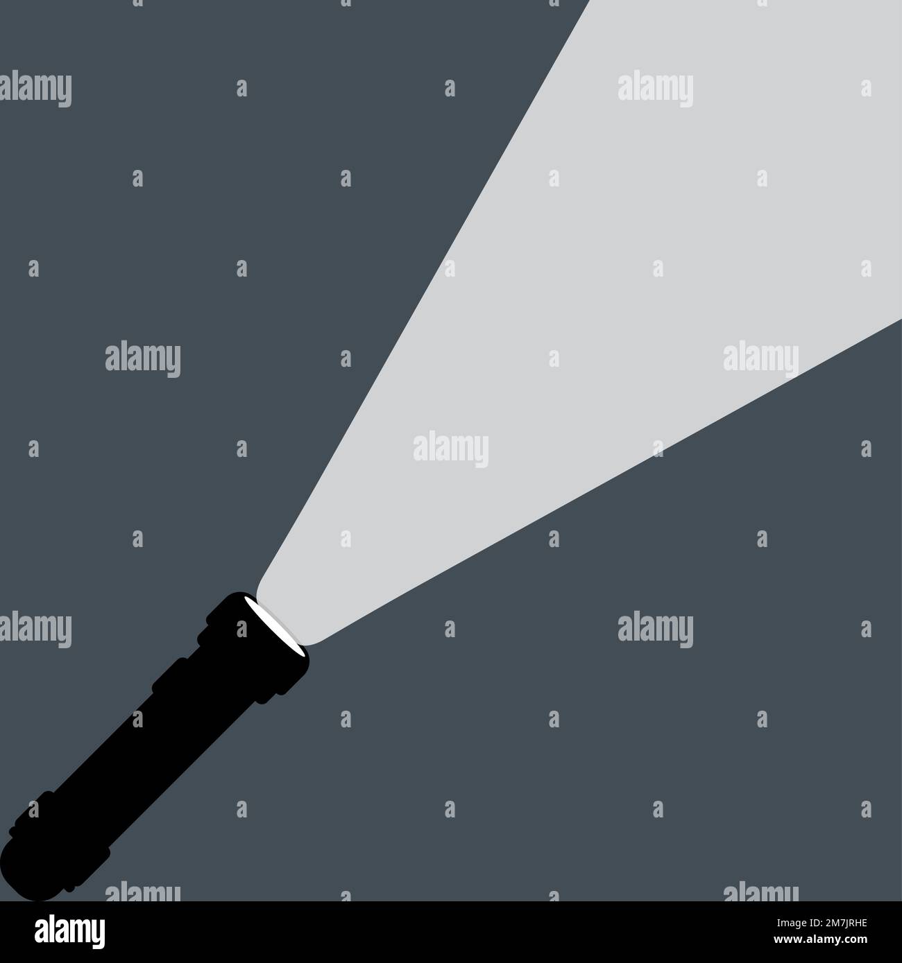 Lampe de poche isolée en arrière-plan. Illustration vectorielle. SPE 10. Illustration de Vecteur