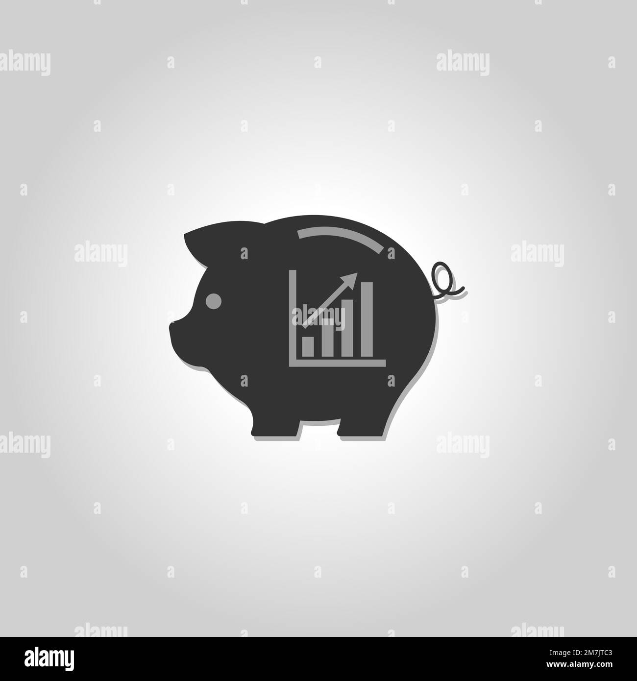 Icône de la banque de porc. Graphique. Économie d'argent. Illustration vectorielle. SPE 10. Illustration de Vecteur