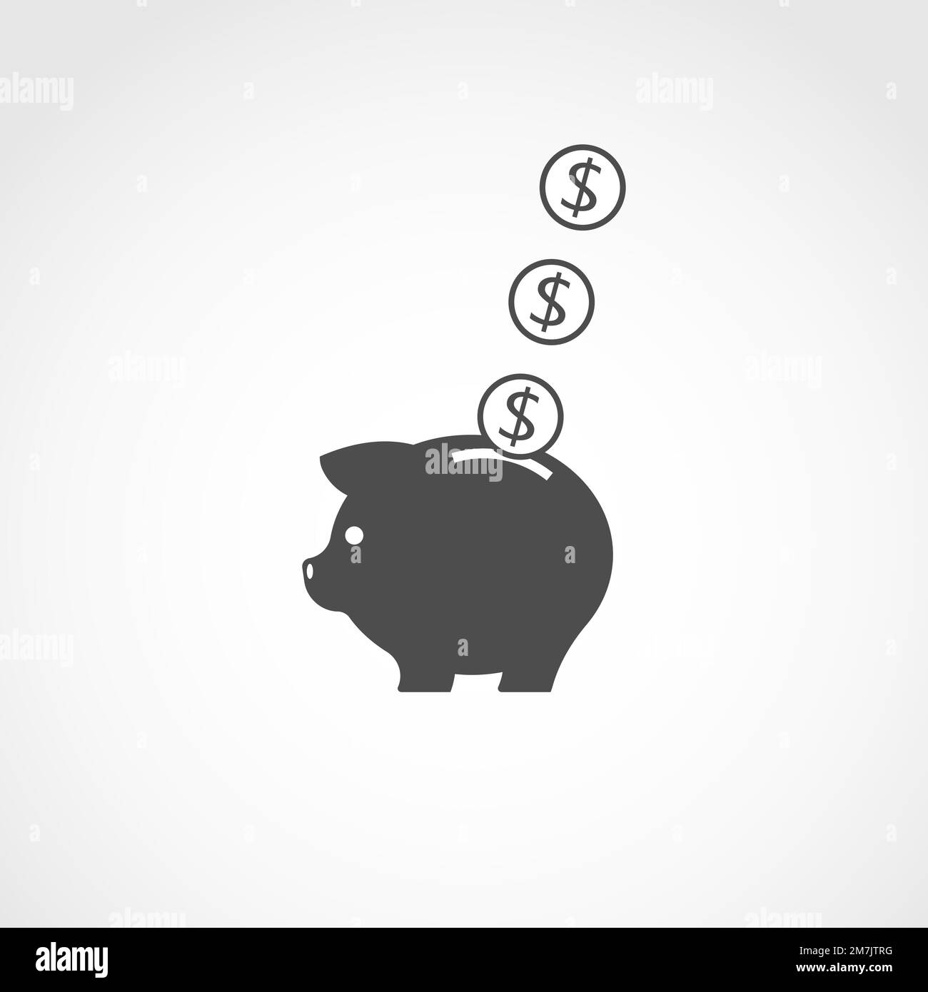Icône de la banque de porc. Graphique. Économie d'argent. Illustration vectorielle. SPE 10. Illustration de Vecteur