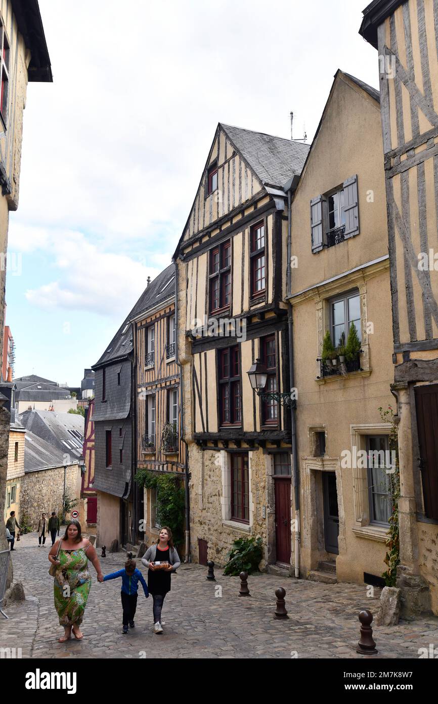 Le Mans quartier historique France 2022 Banque D'Images