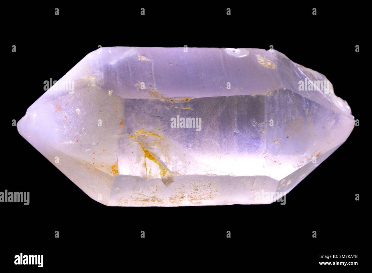 Roches et minéraux, échantillon de laboratoire de cristaux de quartz Banque D'Images