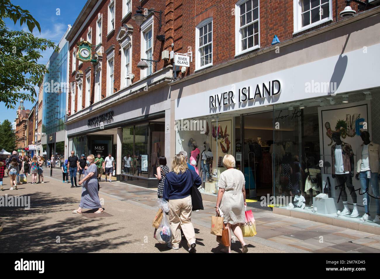 High Street, Worcester Banque D'Images