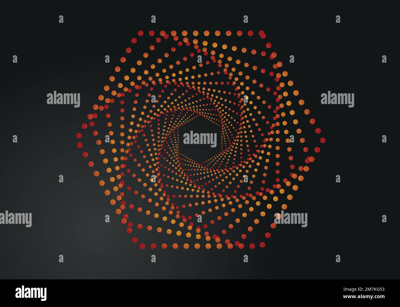 Affiche d'arrière-plan à points abstraits avec dynamique. Illustration du vecteur de réseau technologique. Illustration de Vecteur