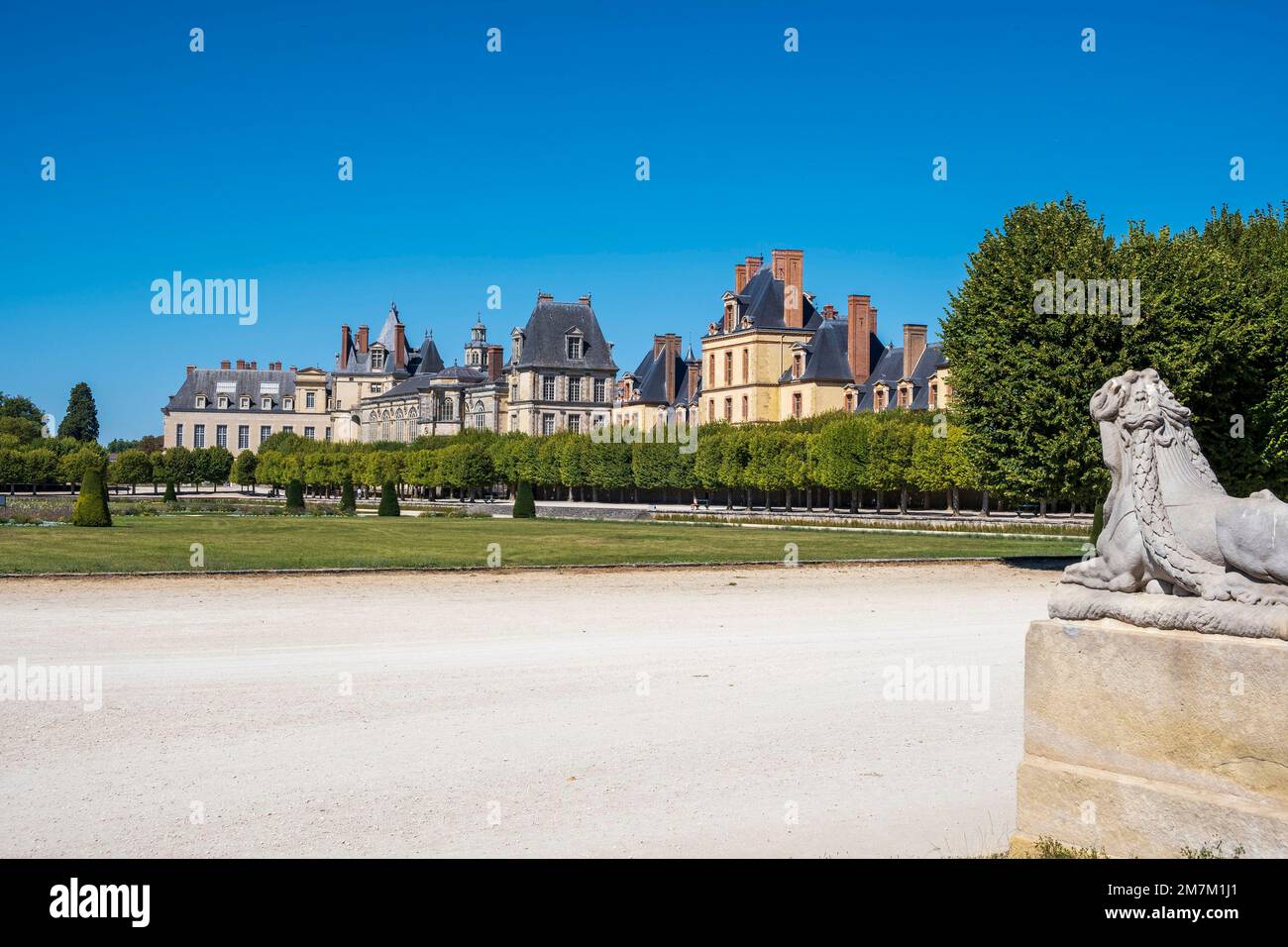 Fontainebleau (région de Paris) : le château et le parc Banque D'Images