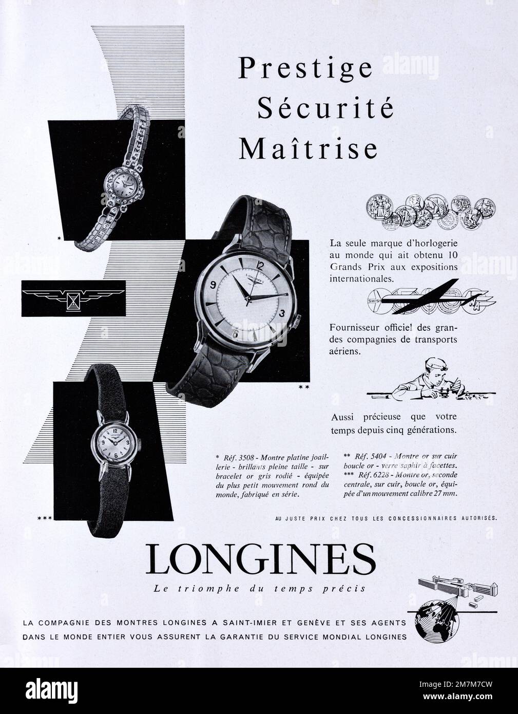 MONTRE LUXE PATEK Philippe Ancienne Publicité presse papier magazine