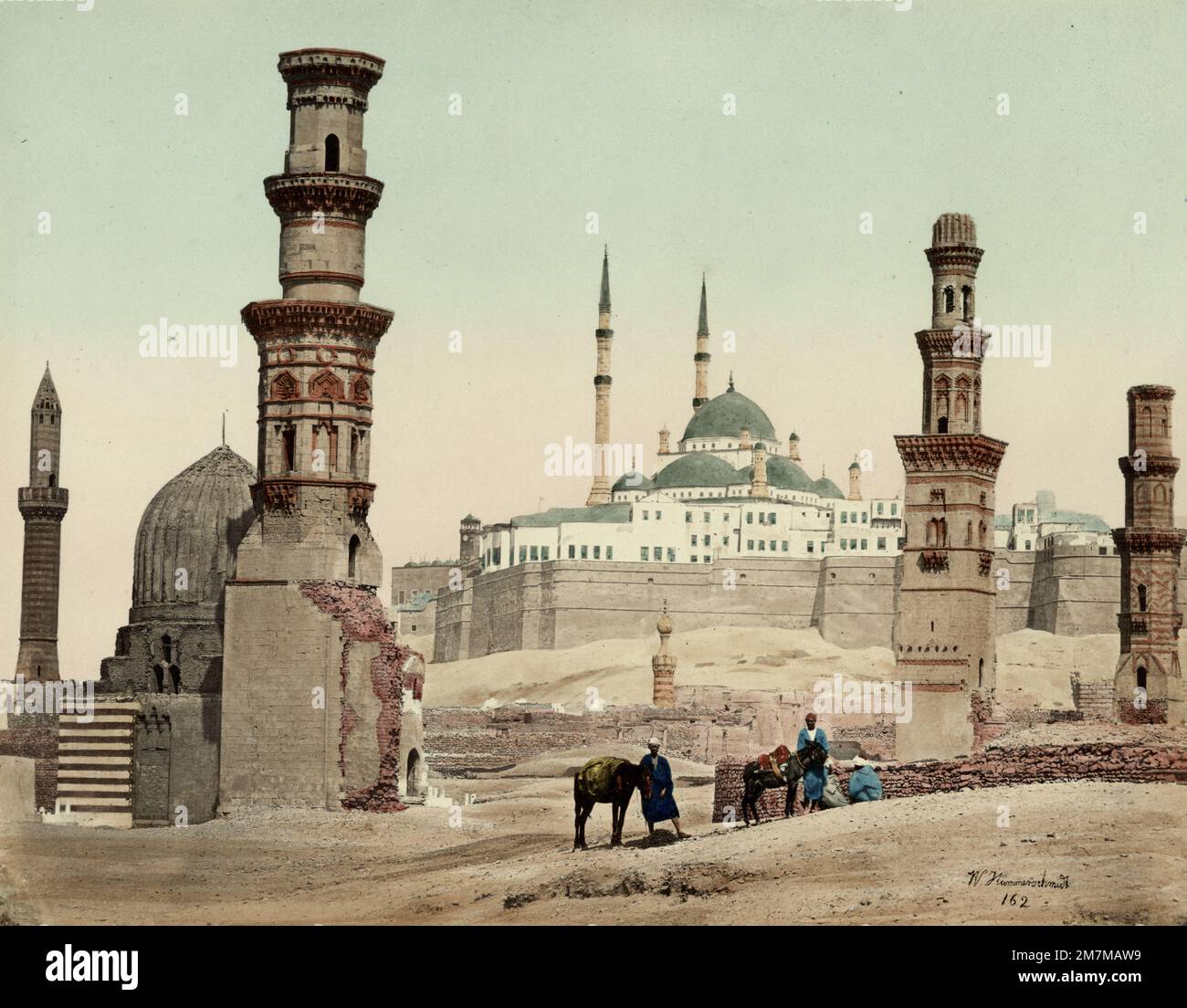 Wilhelm Hammerschmidt studio: Vintage 19th c. photo - citadelle, le Caire Banque D'Images