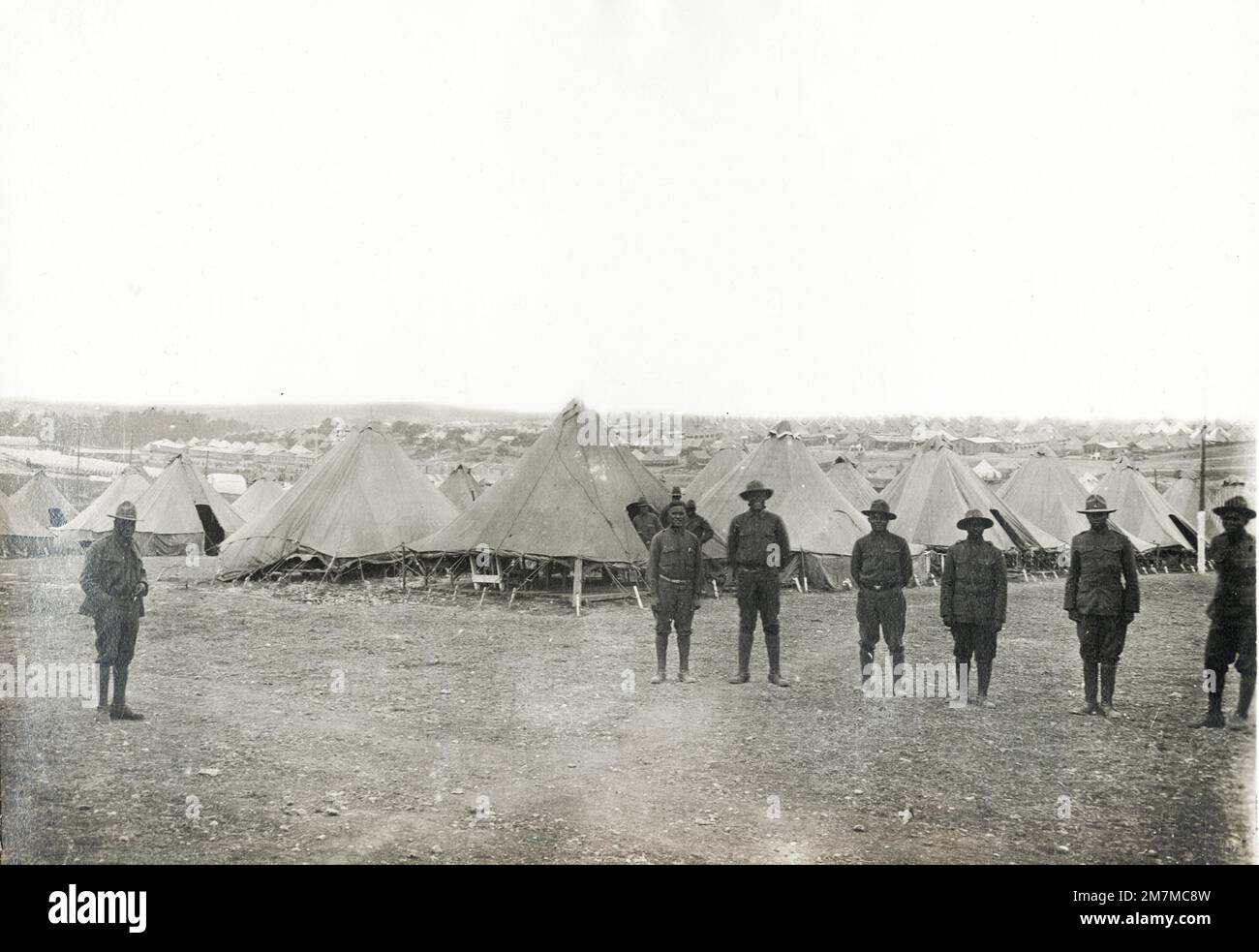 WW1 photo de la première Guerre mondiale - camp américain, soldats noirs, près de Verdun Banque D'Images