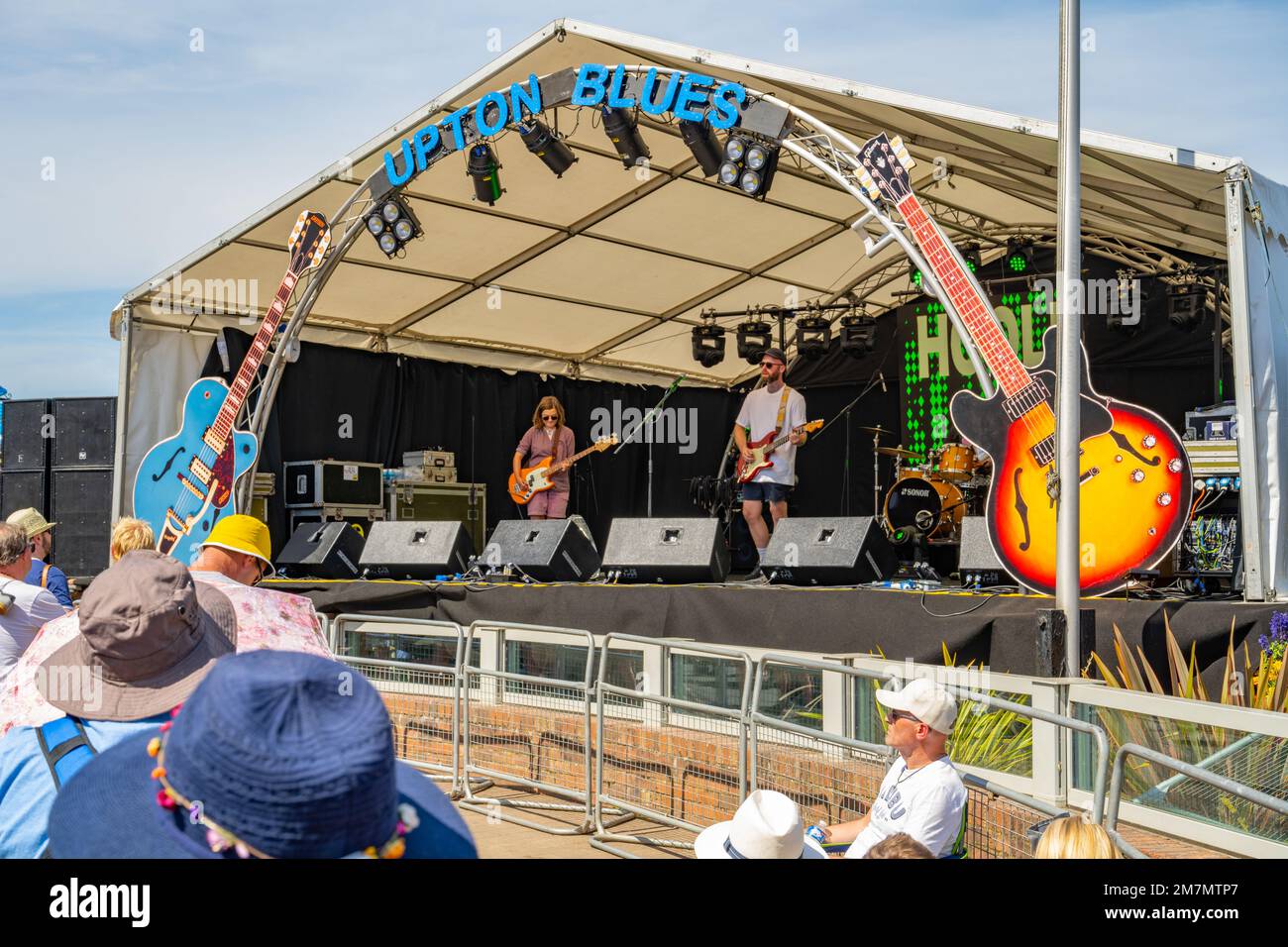 Upton on Severn Blues festival. Upton-on-Severn Worcestershire. Banque D'Images