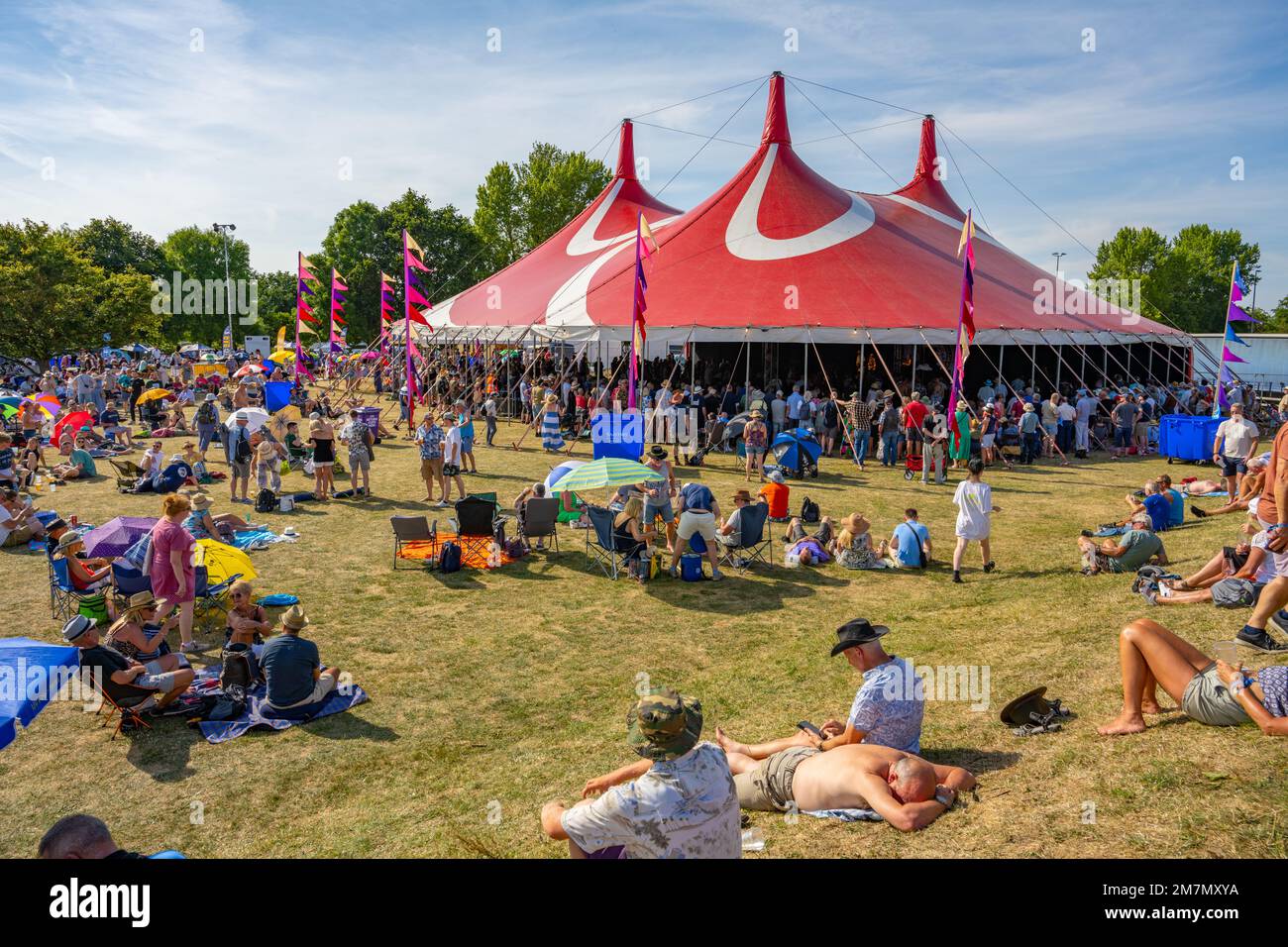 Upton on Severn Blues festival. Upton-on-Severn Worcestershire. Banque D'Images