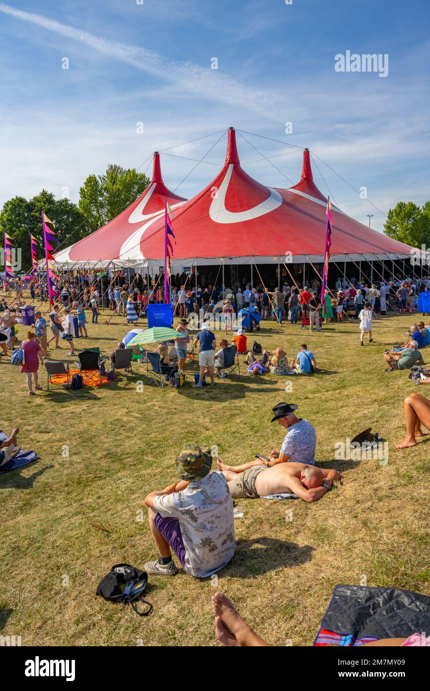 Upton on Severn Blues festival. Upton-on-Severn Worcestershire. Banque D'Images