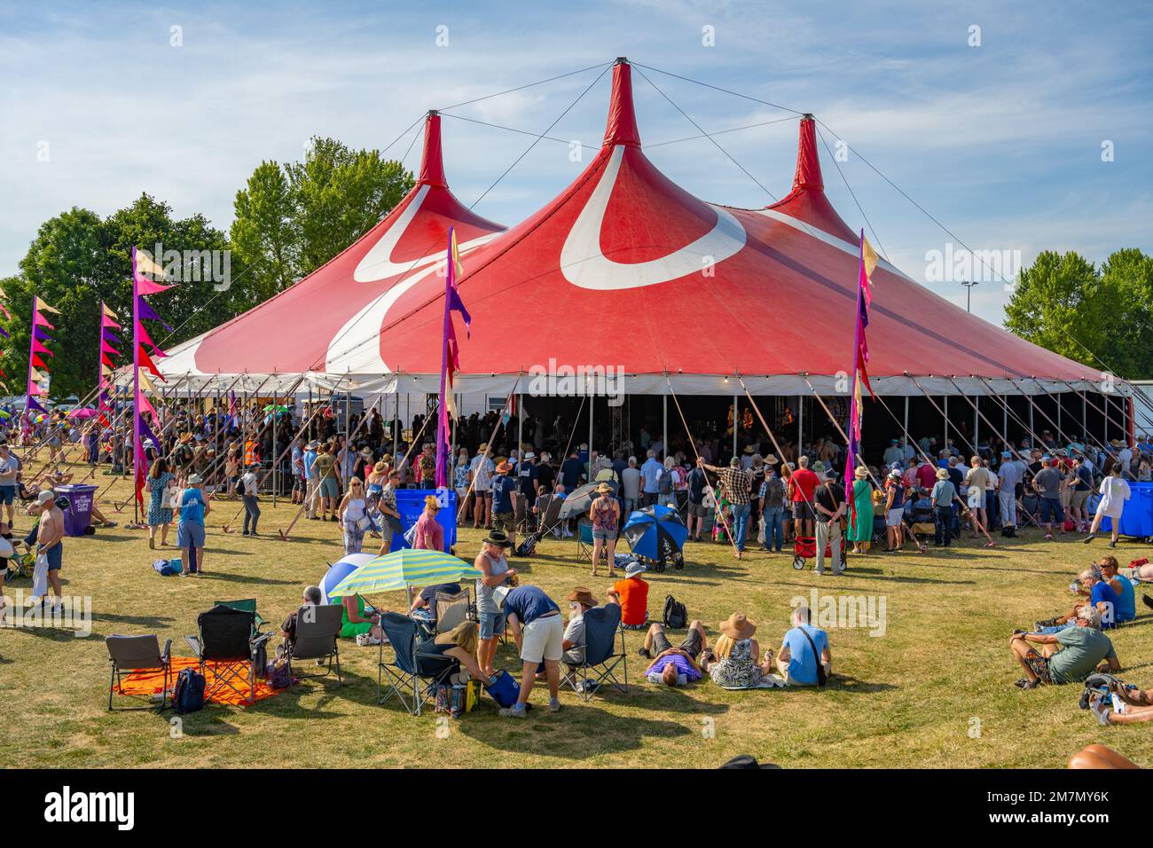 Upton on Severn Blues festival. Upton-on-Svern Worcestershire. Banque D'Images