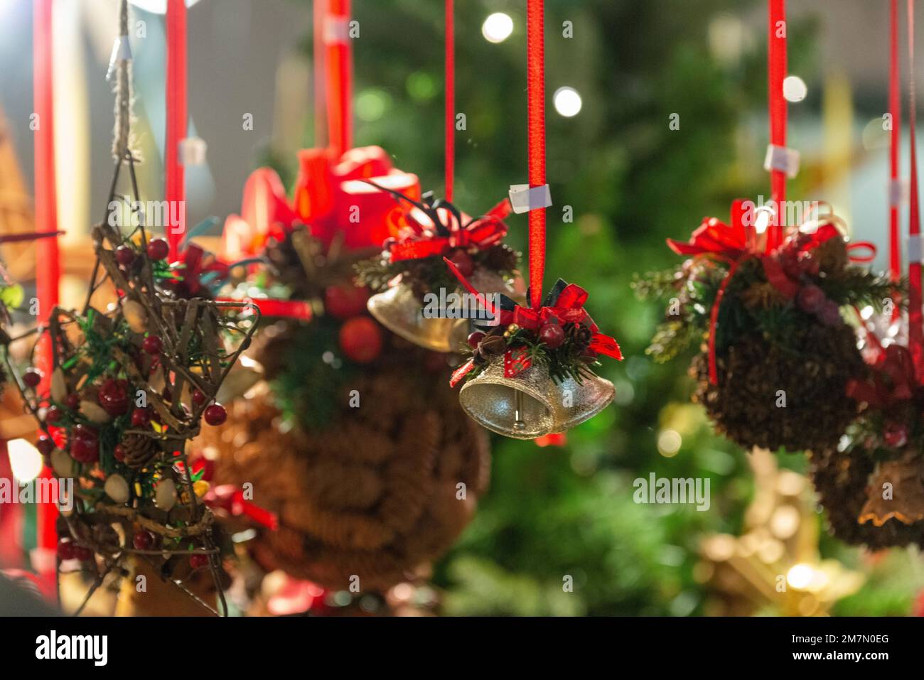 Décorations pour arbres de Noël, Noël, saison de l'Avent Banque D'Images