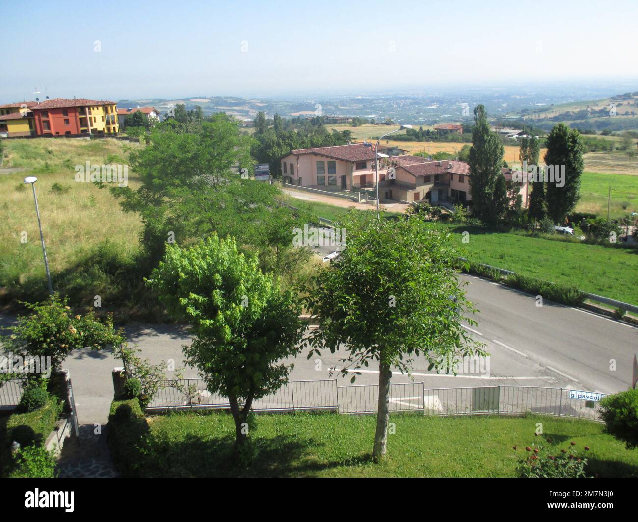 Panorama de Guiglia - Paysage de Guiglia Banque D'Images