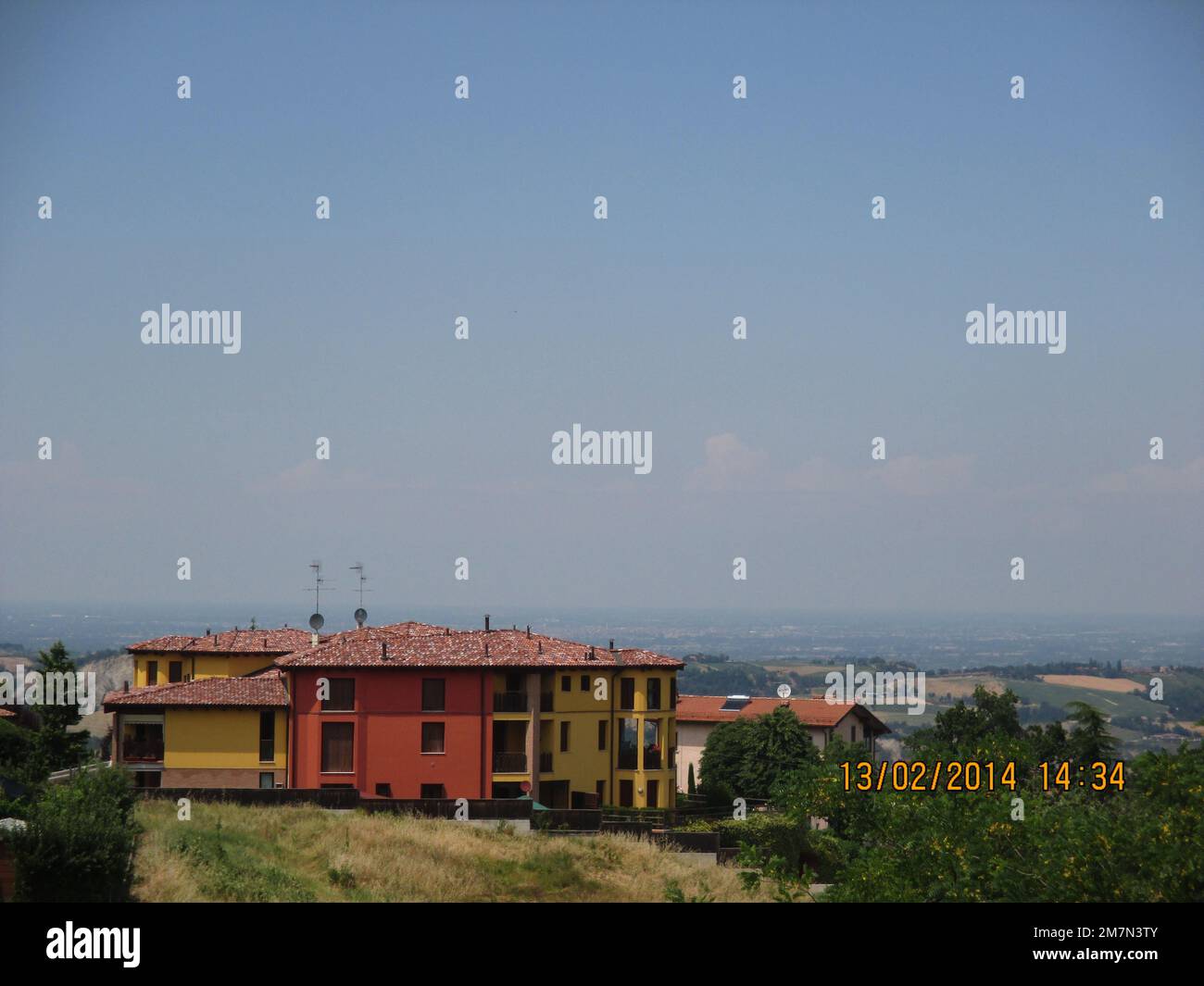 Panorama de Guiglia - Paysage de Guiglia Banque D'Images