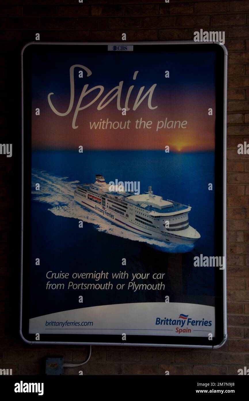 Espagne sans avion, publicité Brittany Ferries, 2009 Banque D'Images