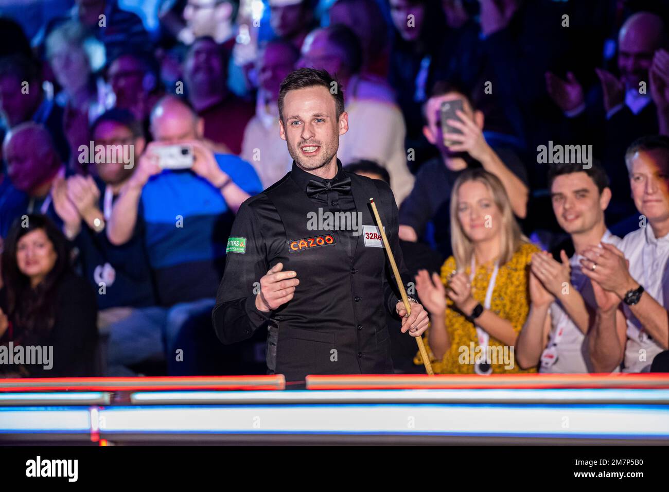 LONDRES, ROYAUME-UNI. 10th janvier 2023. Mark Williams v David Gilbert lors des matchs du Maître Cazoo 2023 jour 3 au Palais Alexandra, mardi, 10 janvier 2023, Londres, ANGLETERRE. Credit: Taka G Wu/Alay Live News Banque D'Images