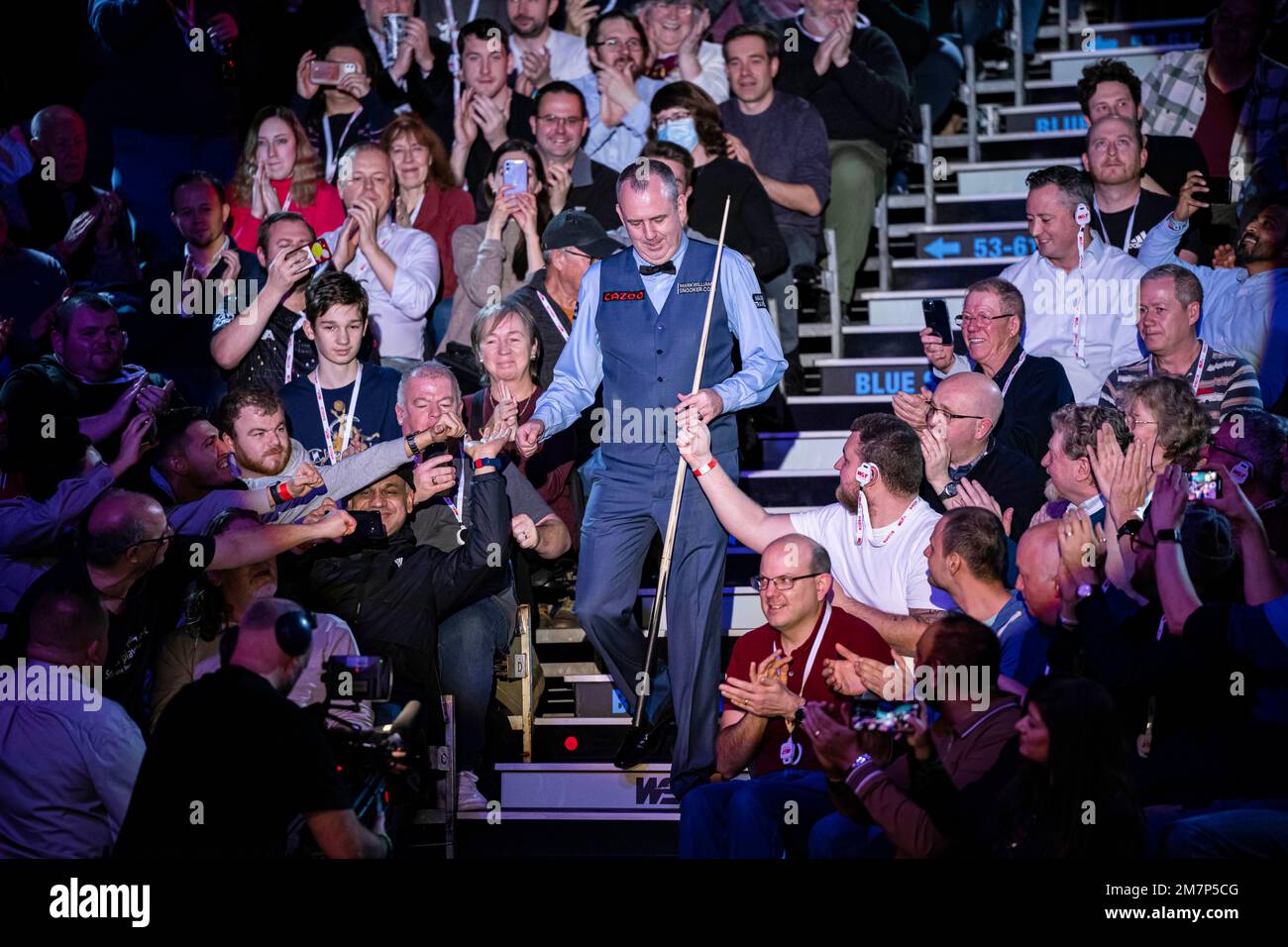 LONDRES, ROYAUME-UNI. 10th janvier 2023. Mark Williams v David Gilbert lors des matchs du Maître Cazoo 2023 jour 3 au Palais Alexandra, mardi, 10 janvier 2023, Londres, ANGLETERRE. Credit: Taka G Wu/Alay Live News Banque D'Images