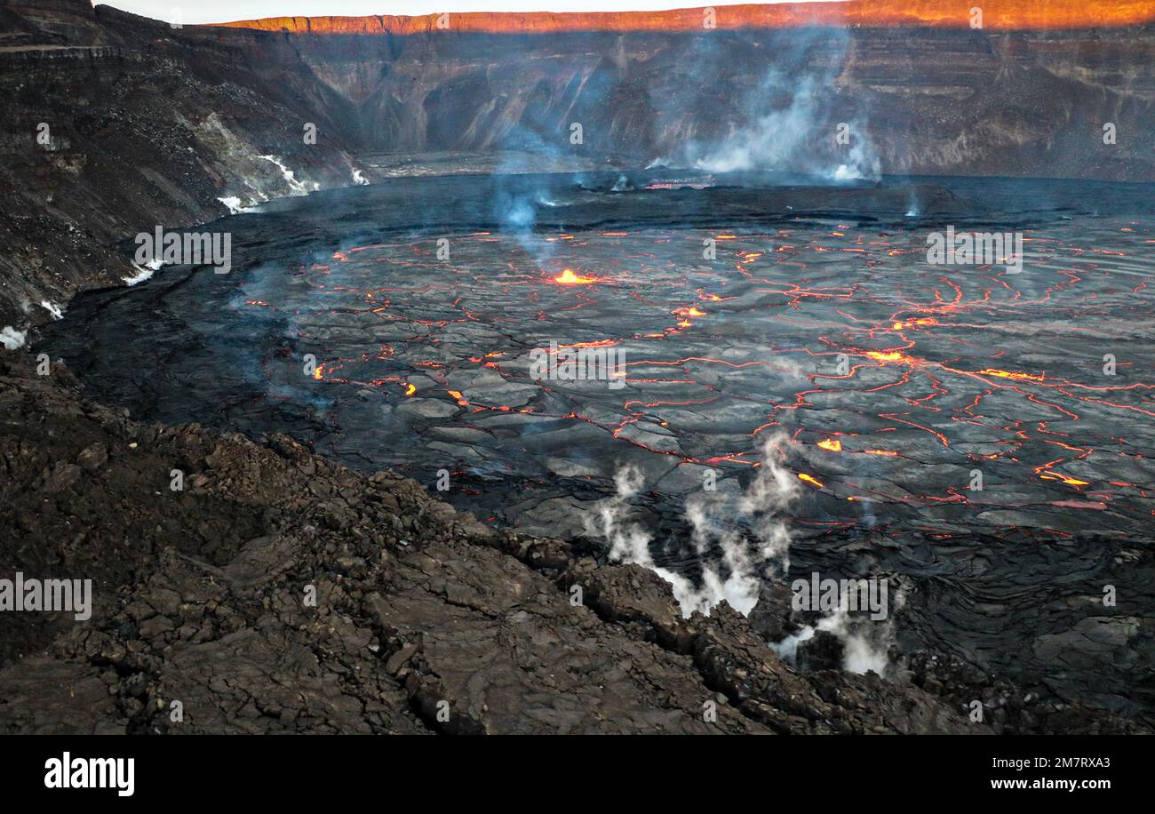 Massive eruption of kilauea volcano Banque de photographies et d’images — free download