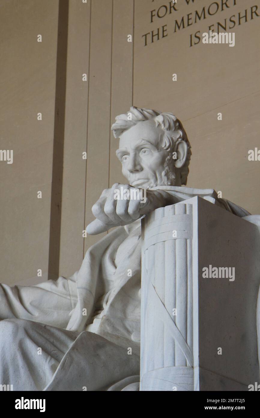 Abraham Lincoln Memorial National Parks Service Washington DC Banque D'Images
