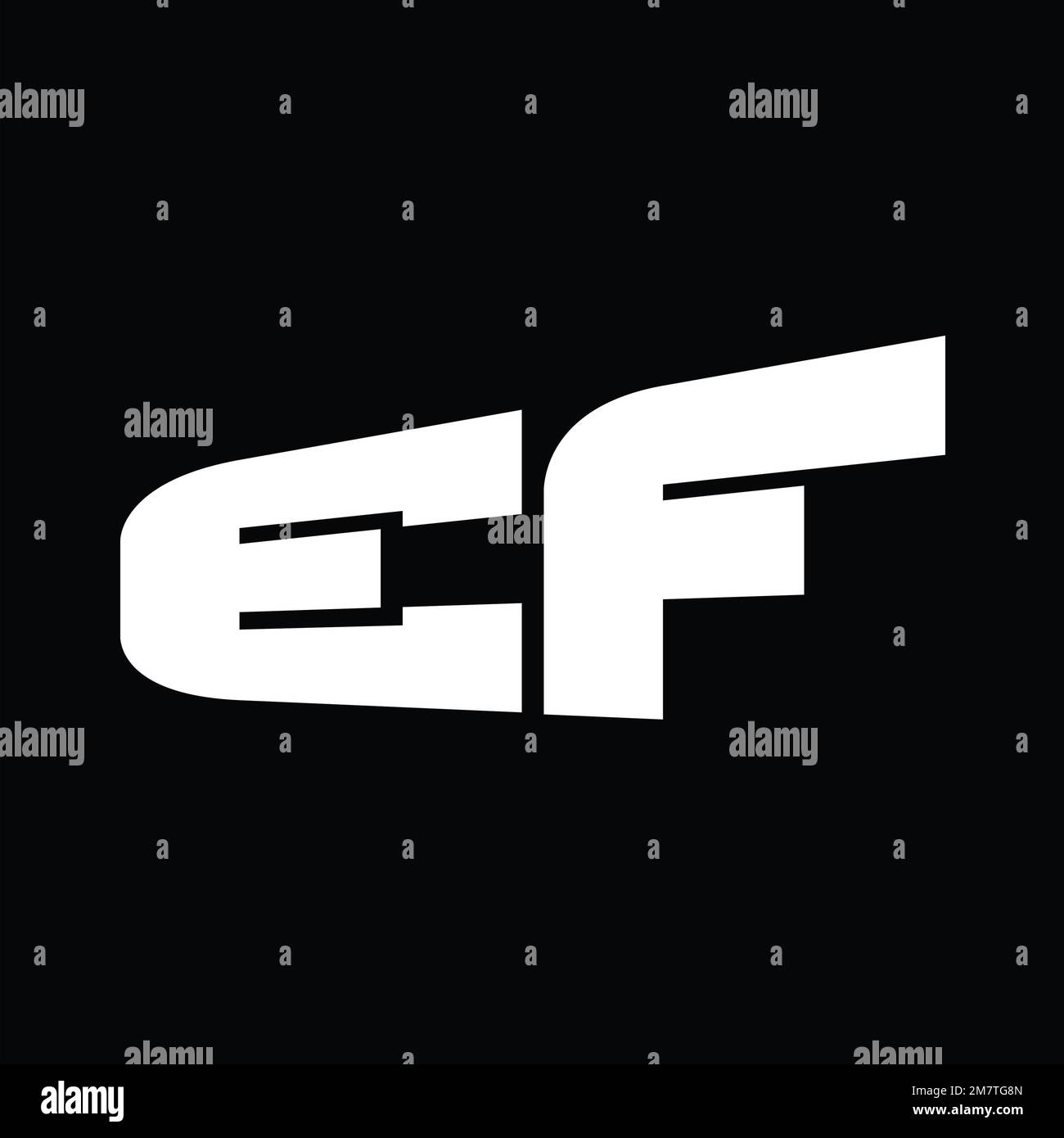 Logo monogramme grand alphabet vecteur images modèle de conception Banque D'Images