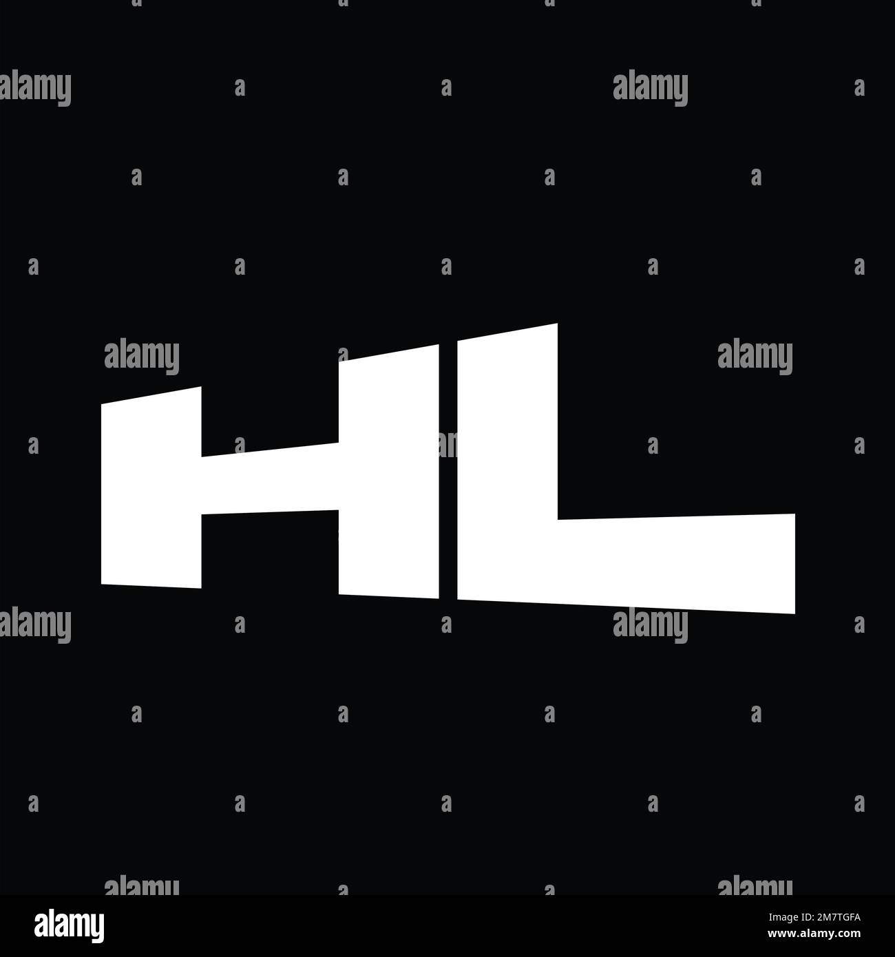 Logo monogramme grand alphabet vecteur images modèle de conception Banque D'Images