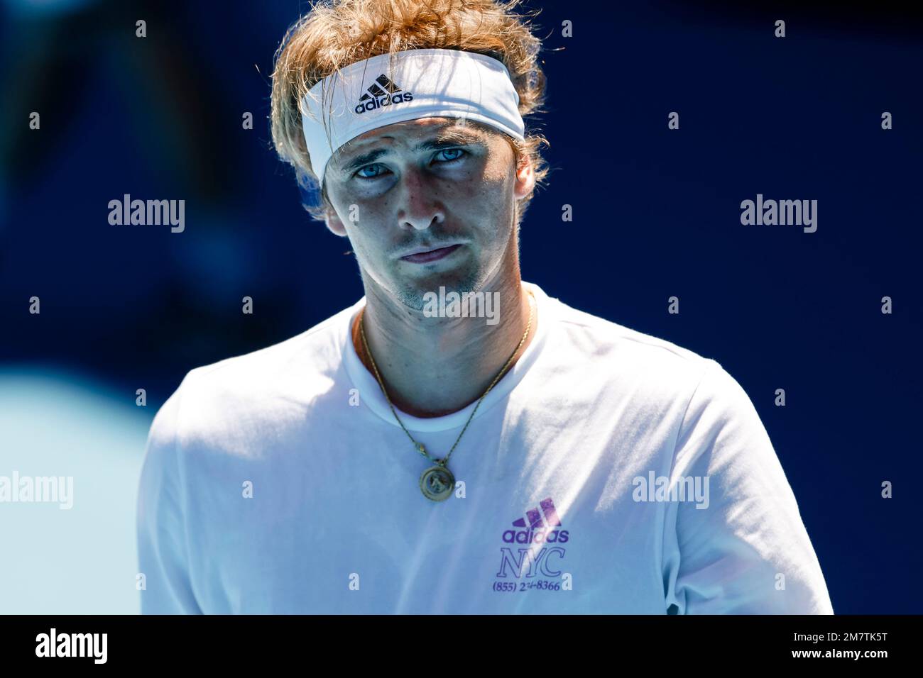 Melbourne, Australie. 11th janvier 2023. Tennis : Grand Chelem - Open d'Australie, entraînement. Alexander Zverev, d'Allemagne, est en action lors d'une session d'entraînement à la Margaret court Arena. L'Open d'Australie aura lieu du 16 au 29.01.2023. Credit: Frank Molter/dpa/Alay Live News Banque D'Images