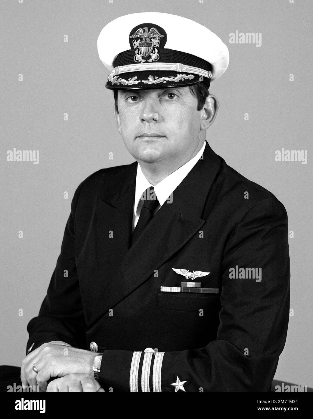 CDR John T. Hopkins, USN (couvert). Pays : inconnu Banque D'Images