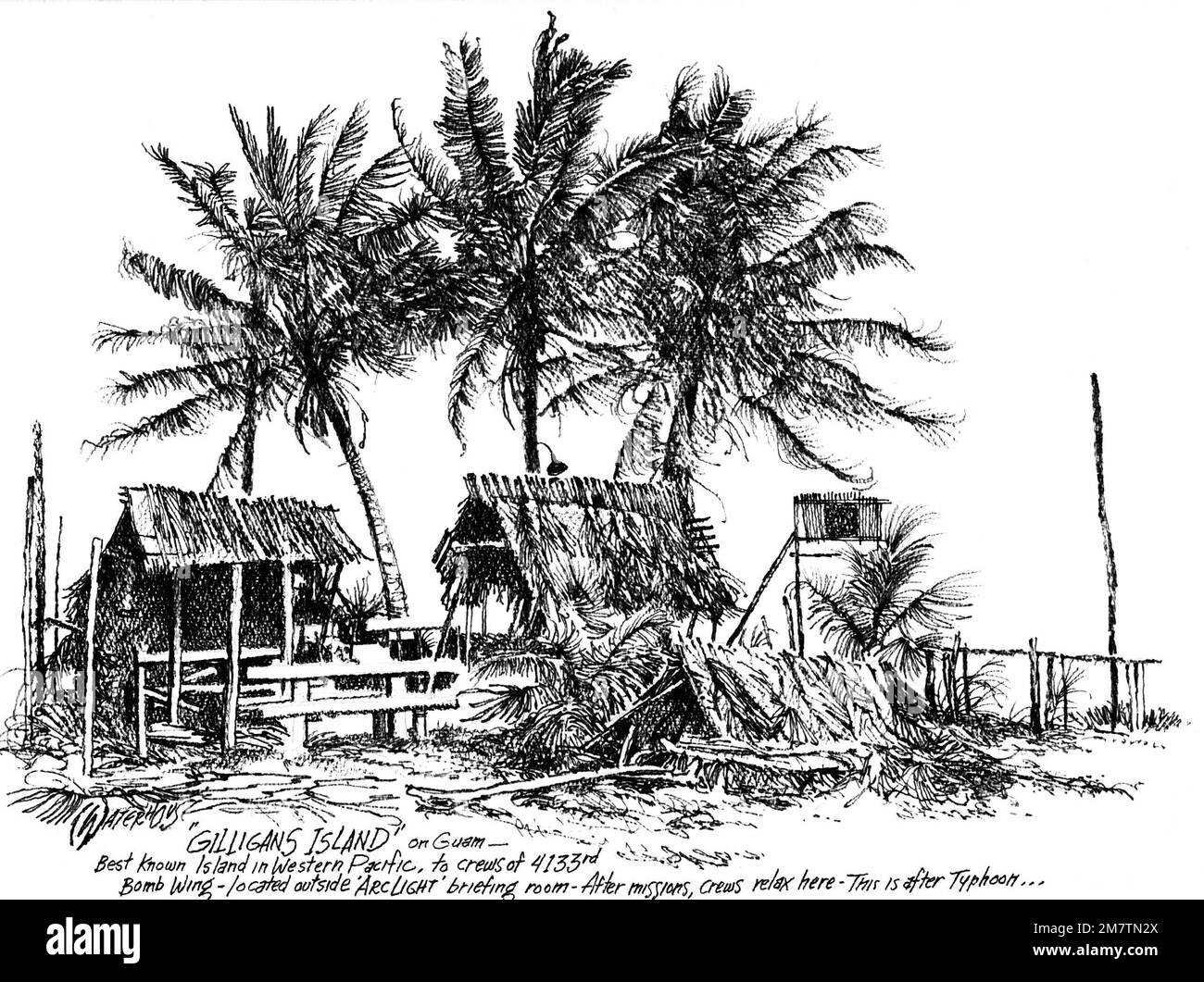 Œuvres d'art: 'Guam' artiste: Charles Waterhouse. Pays : inconnu Banque D'Images Œuvres d'art: 'Guam' artiste: Charles Waterhouse. Pays : inconnu Banque D'Images