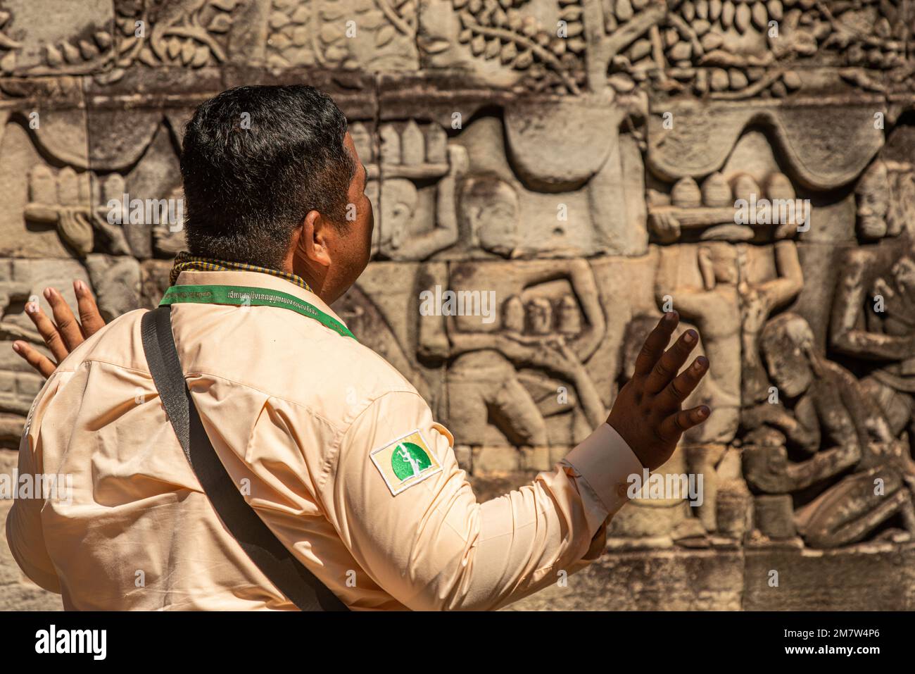 Temples d'Angkor - paysages touristiques Banque D'Images