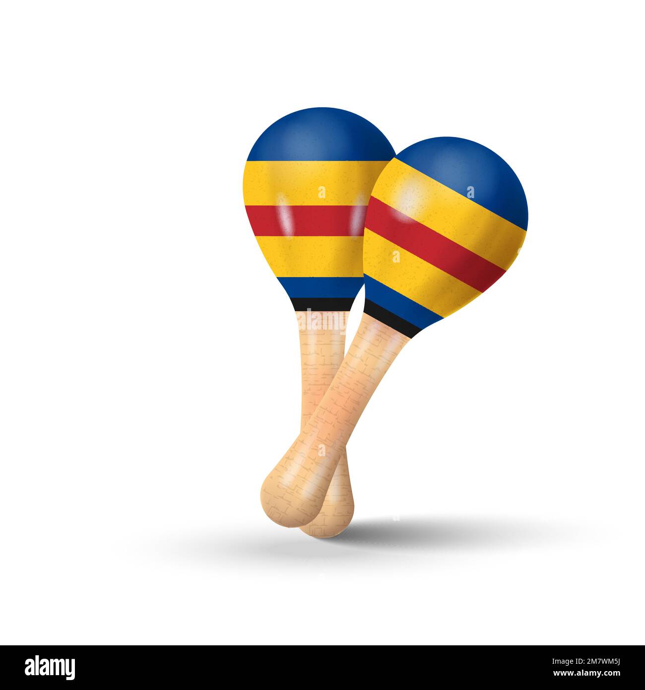 Lot De 10 Maracas En Bois Colorées – Instruments De Musique Pour Enfants – Motricité Et Rythme – Couleurs Aléatoires