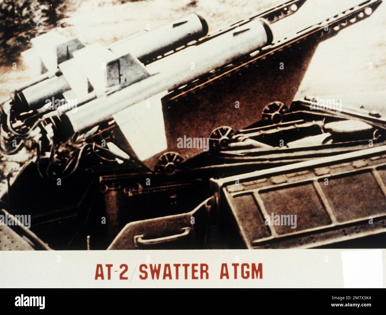 Une vue d'une arme anti-char soviétique AT-2 Swatter. Pays : inconnu Banque D'Images