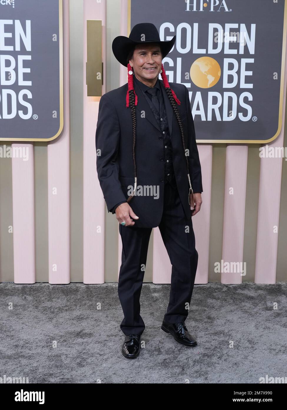 Los Angeles, États-Unis. 10th janvier 2023. Mo apporte beaucoup arrive aux Golden Globe Awards 80th qui se tiennent au Beverly Hilton on 10 janvier 2023 à Los Angeles, CA, Etats-Unis (photo de la Sathanlee B. Mirador/Sipa USA) Credit: SIPA USA/Alay Live News Banque D'Images