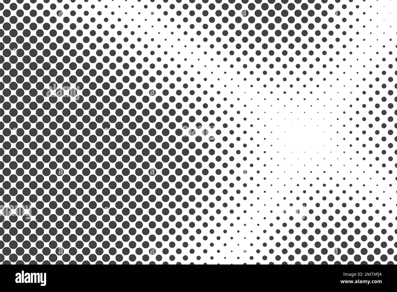 Arrière-plan en pointillés demi-tons. Texture miroir rétro. Effet de gradation monochrome. Motif vectoriel Illustration de Vecteur