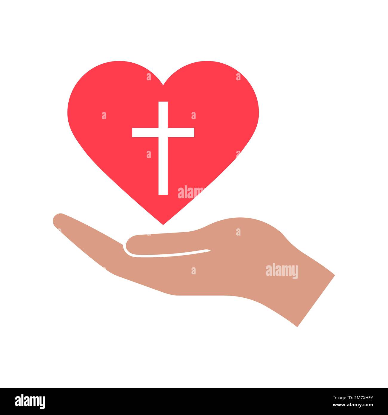 Sacred heart jesus illustration Banque d'images vectorielles - Alamy