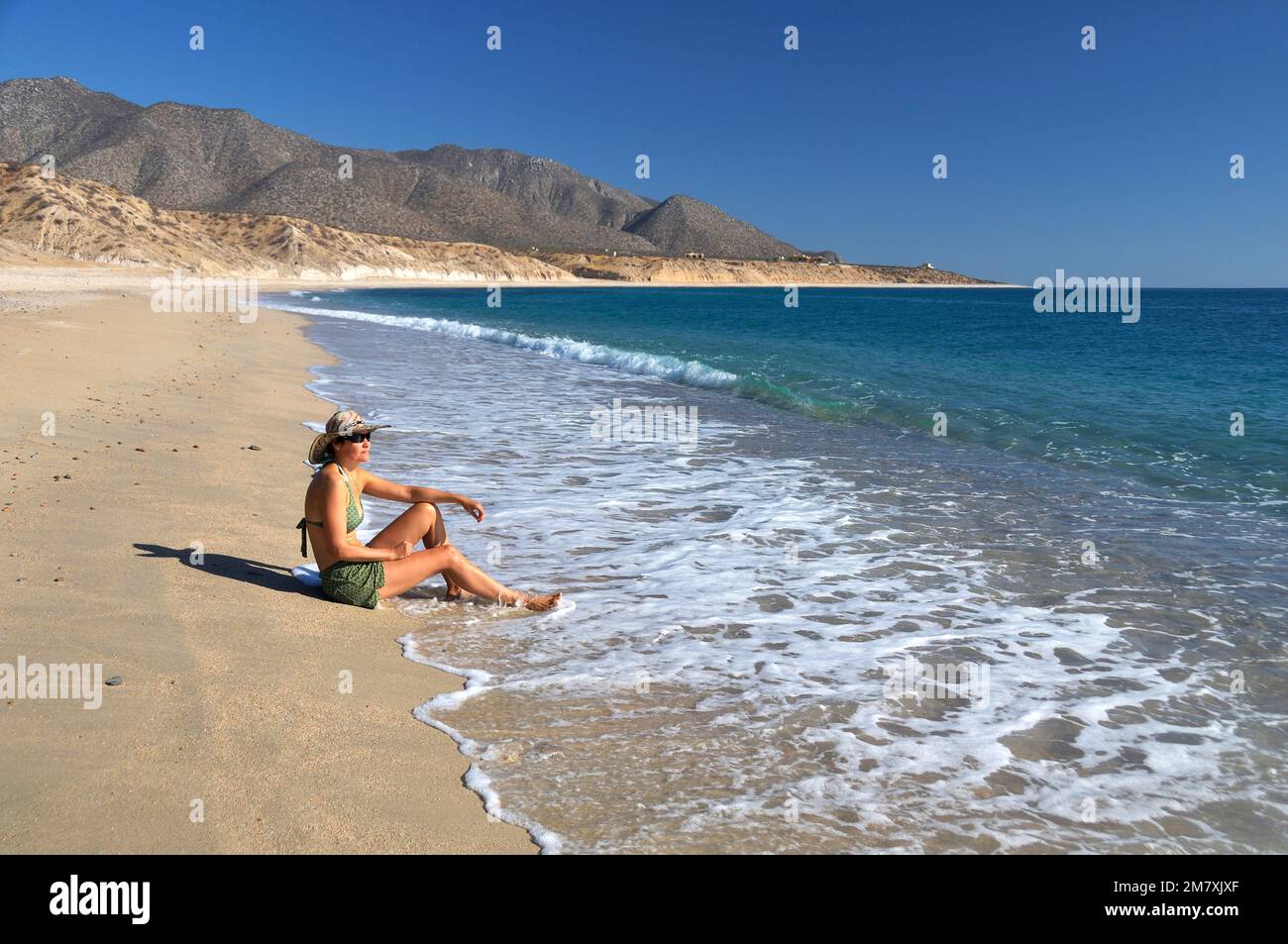 Mexique, Baja California sur, El Sargento, Mer de Cortez, Plage d'eau chaude , MR Banque D'Images