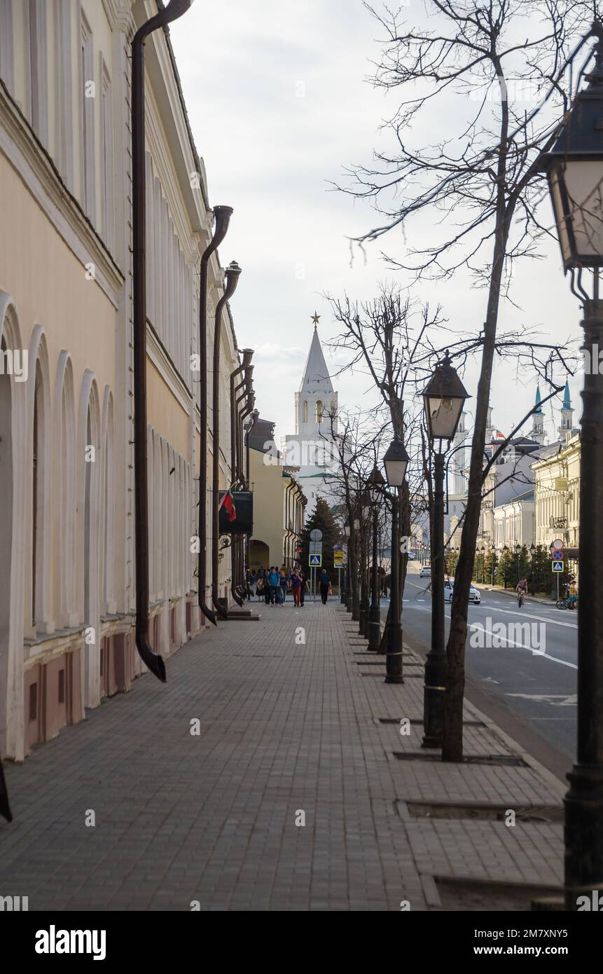 Rues de Kazan, Russie Banque D'Images